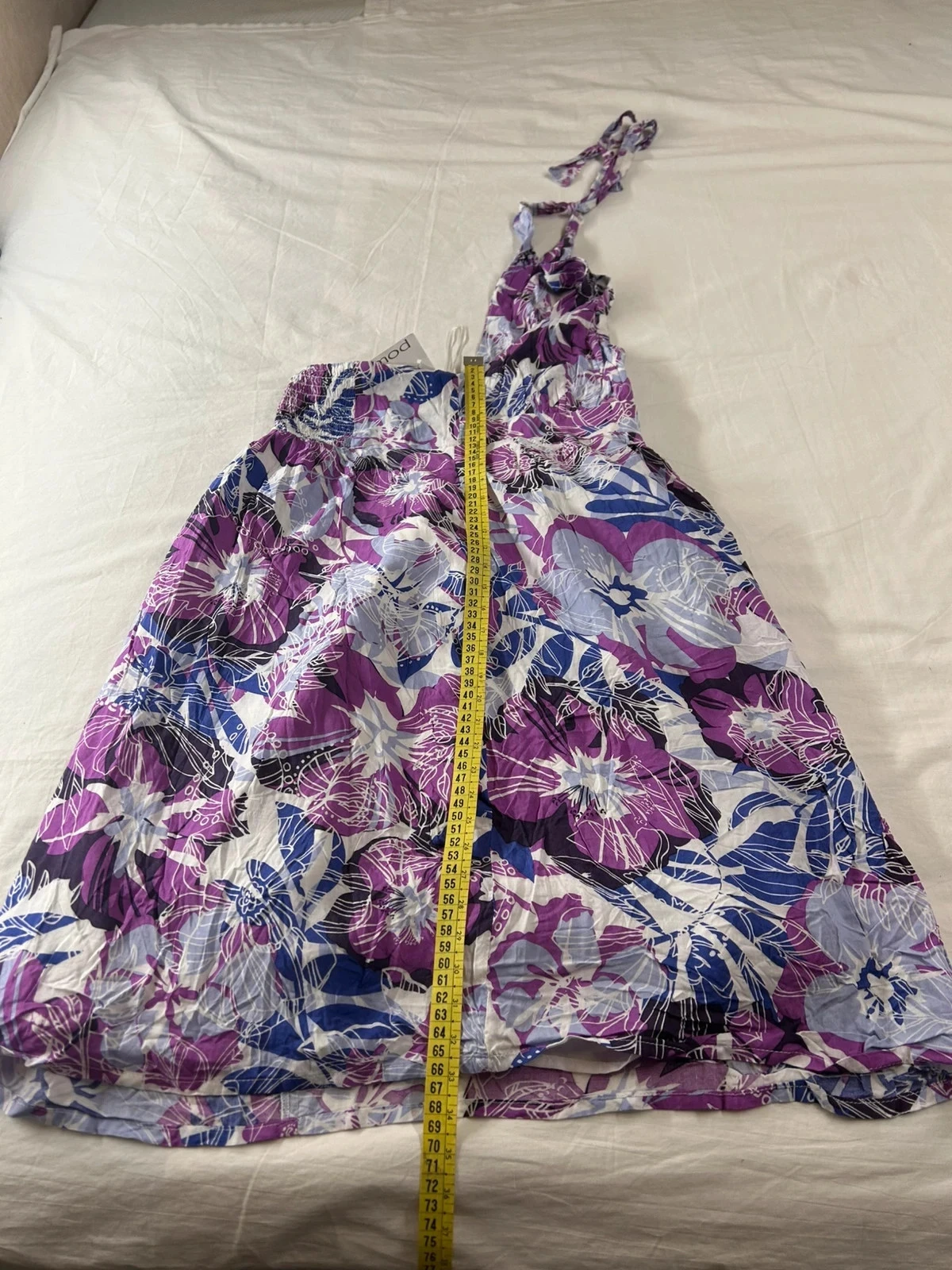Paarse zomerjurk met open rug promod – photo 9